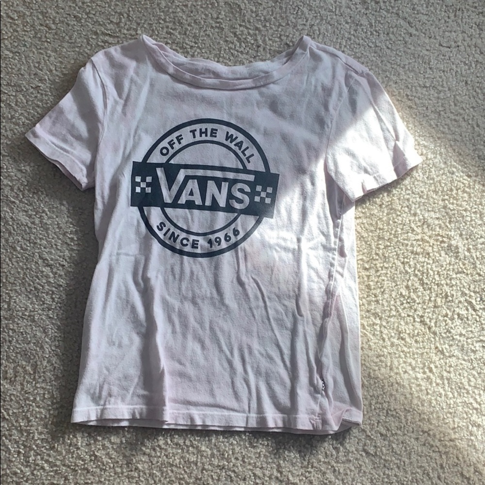 Light pink vans t-shirt